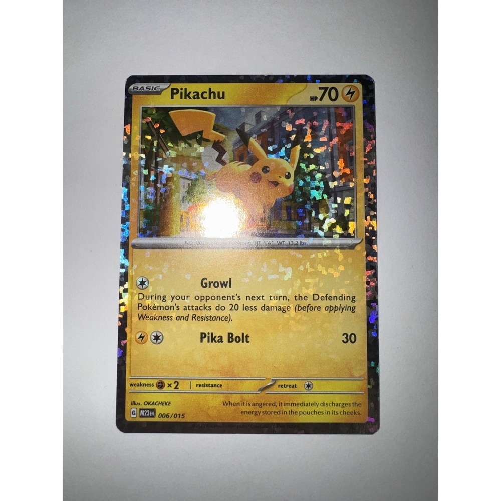 Pikachu 006/015 Holo‎ Bleed ERROR Promo Pokémon McDonald's Ultra Rare LP